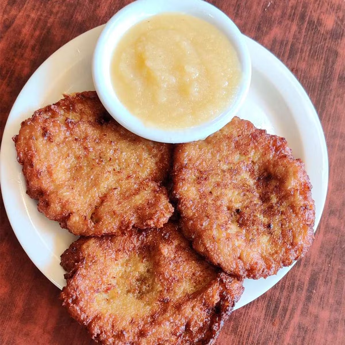 Kosher Latkes + Apple Sauce