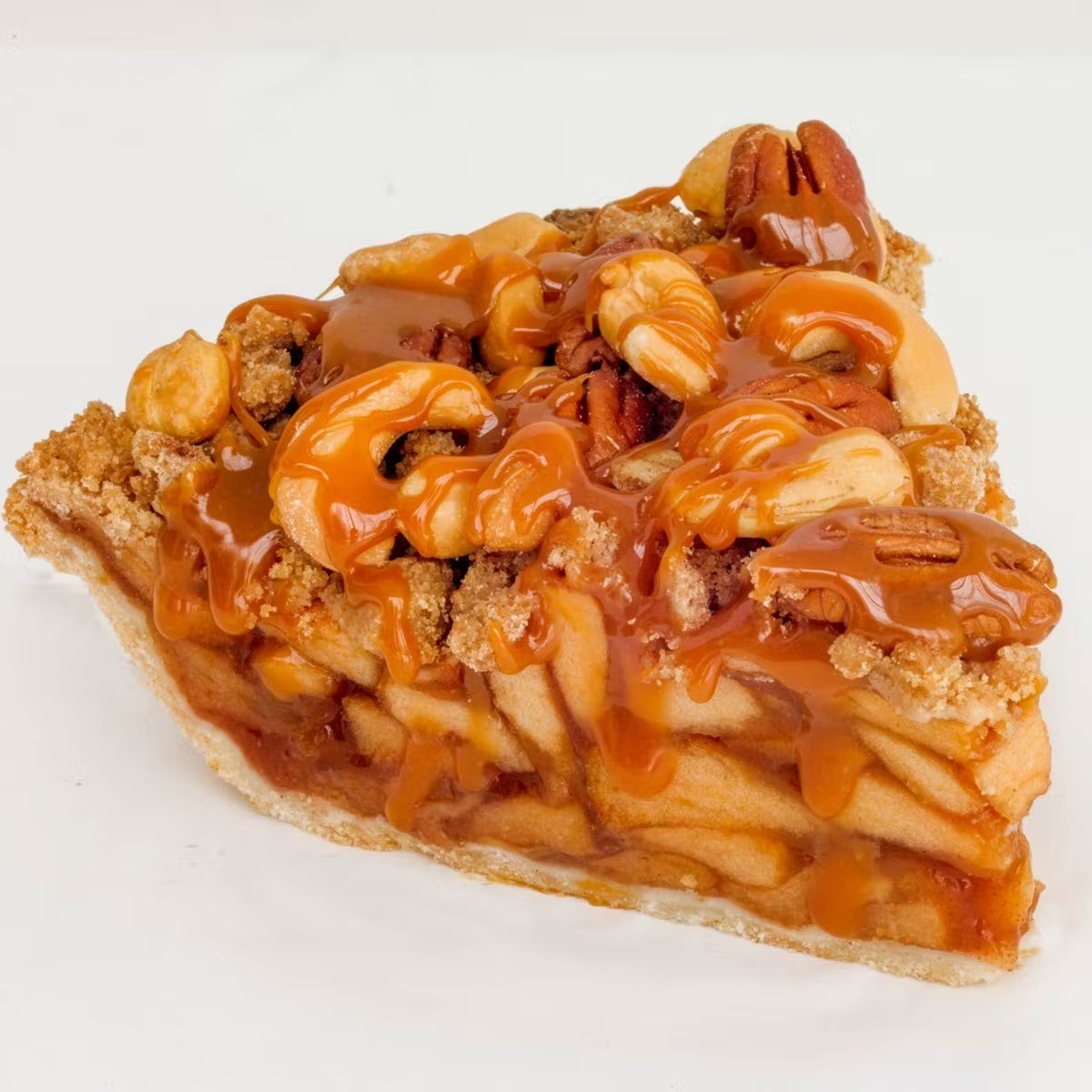 Caramel Nut Apple Pie