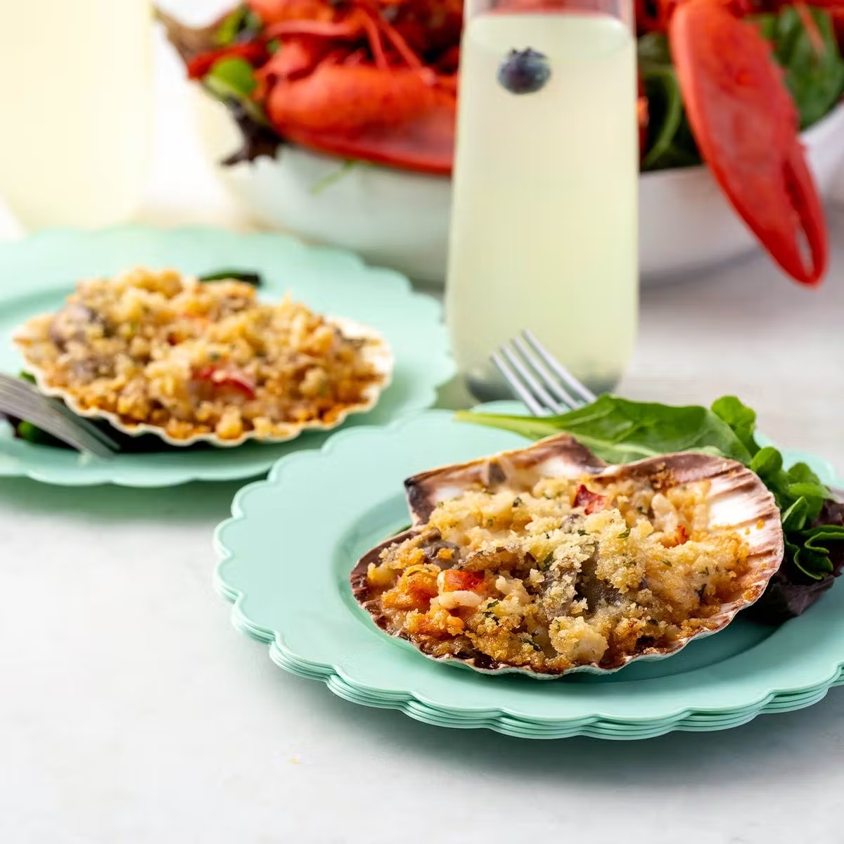Lobster Risotto on the Half Shell