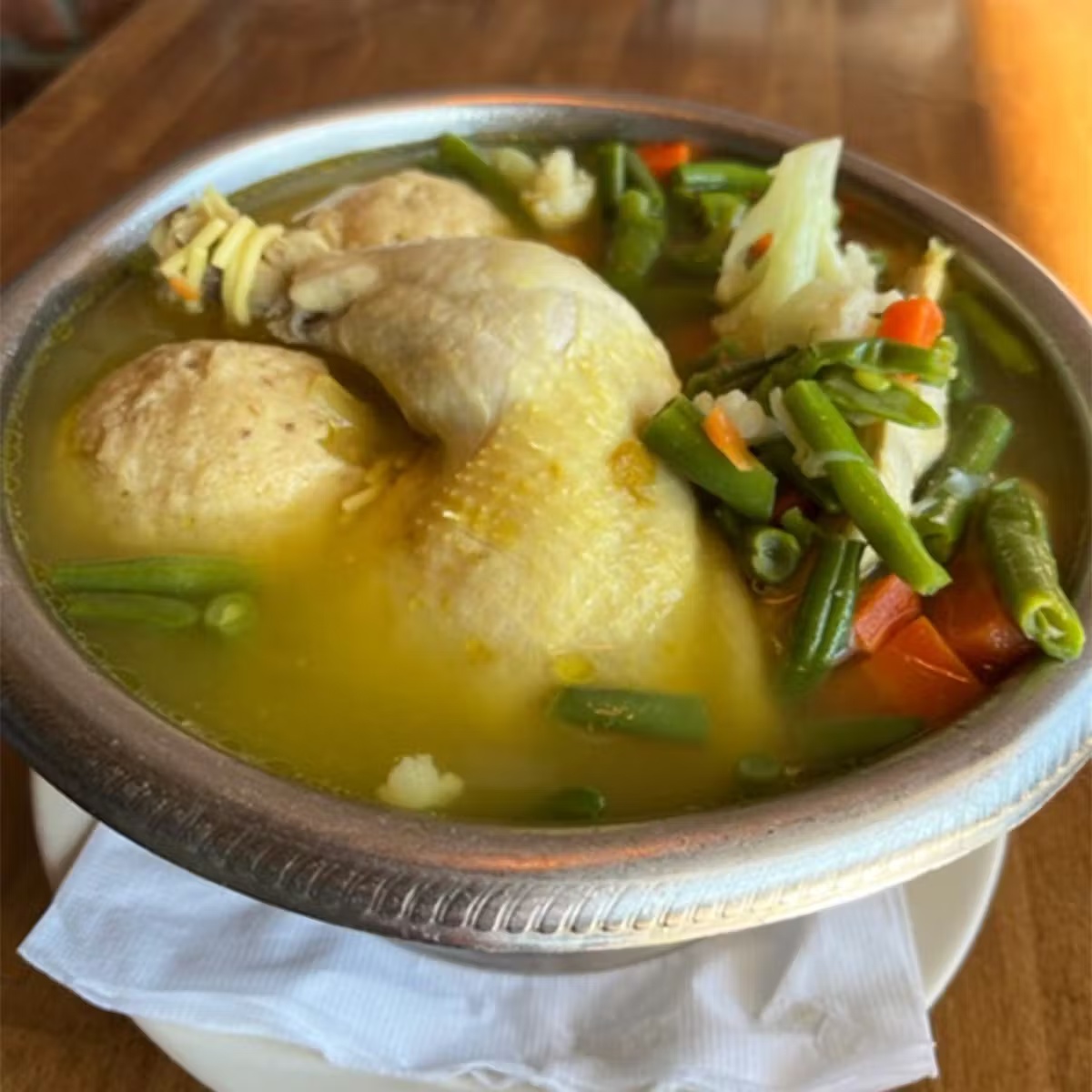 Boiled Chicken Matzah Ball Soup