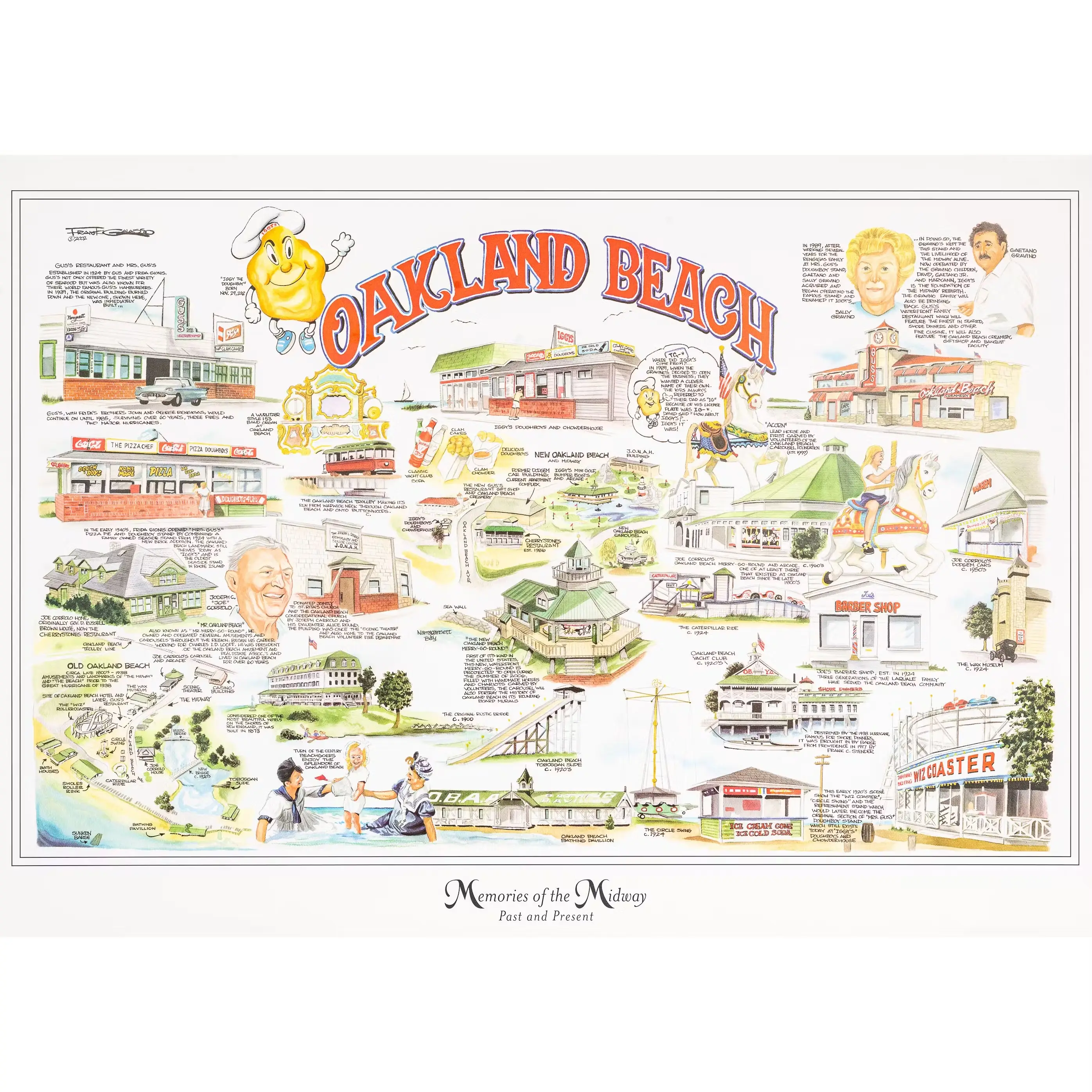 Oakland Beach Lithograph