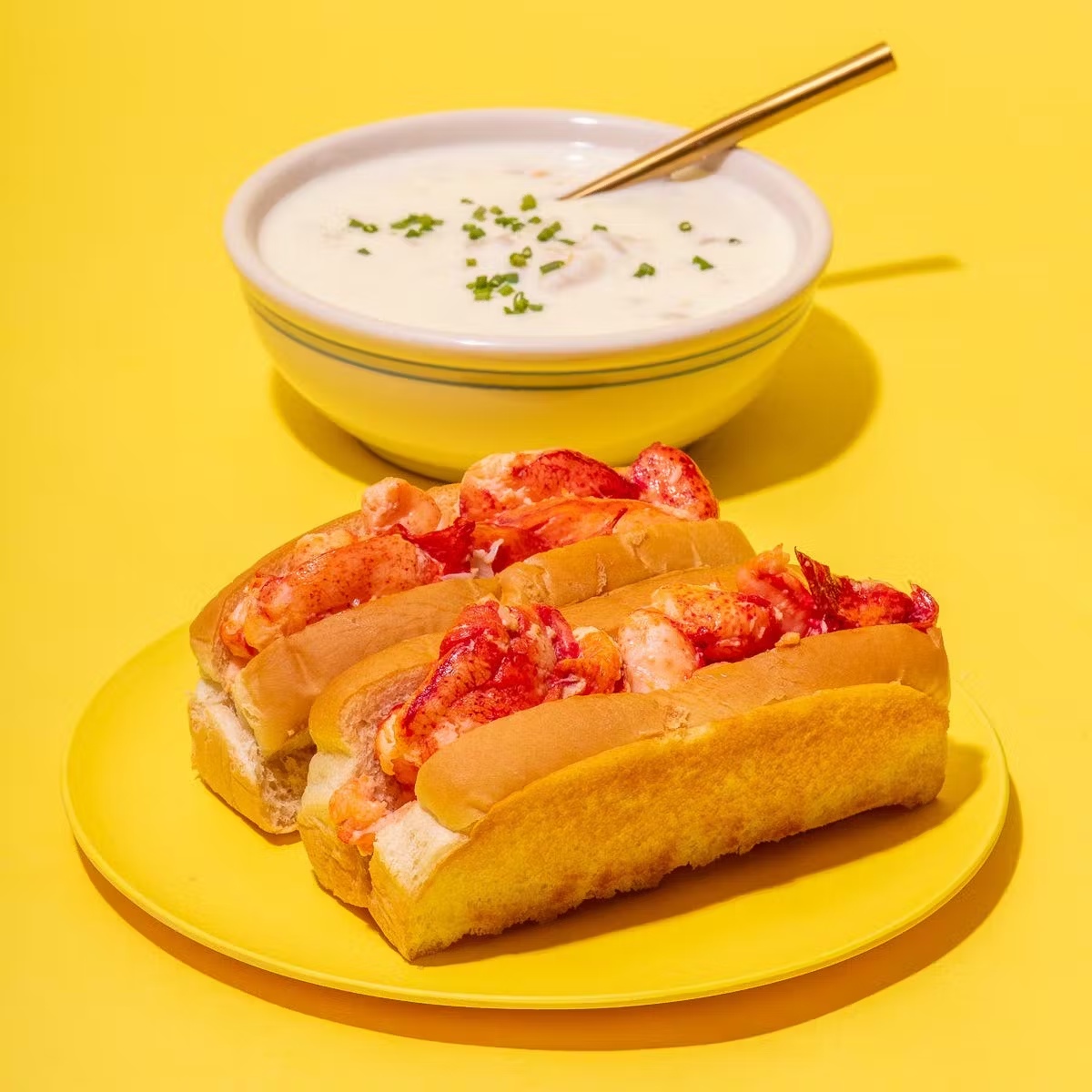 Maine Lobster Roll Kit & Clam Chowder - 4 Pack