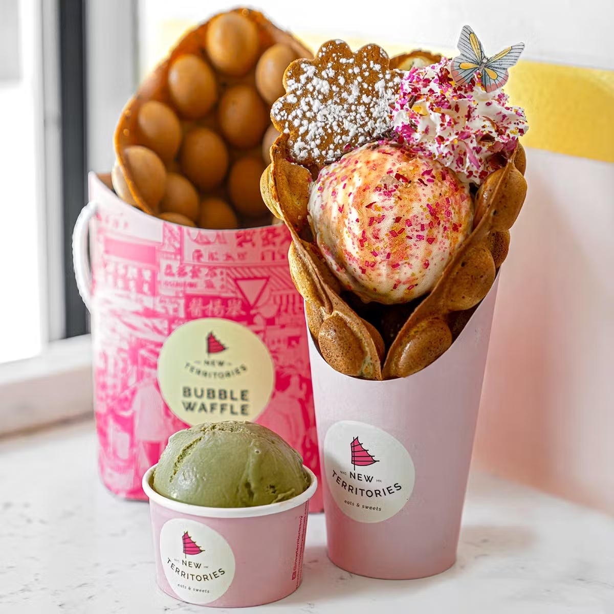 Bubble Waffle Ice Cream Cone Kit for 6