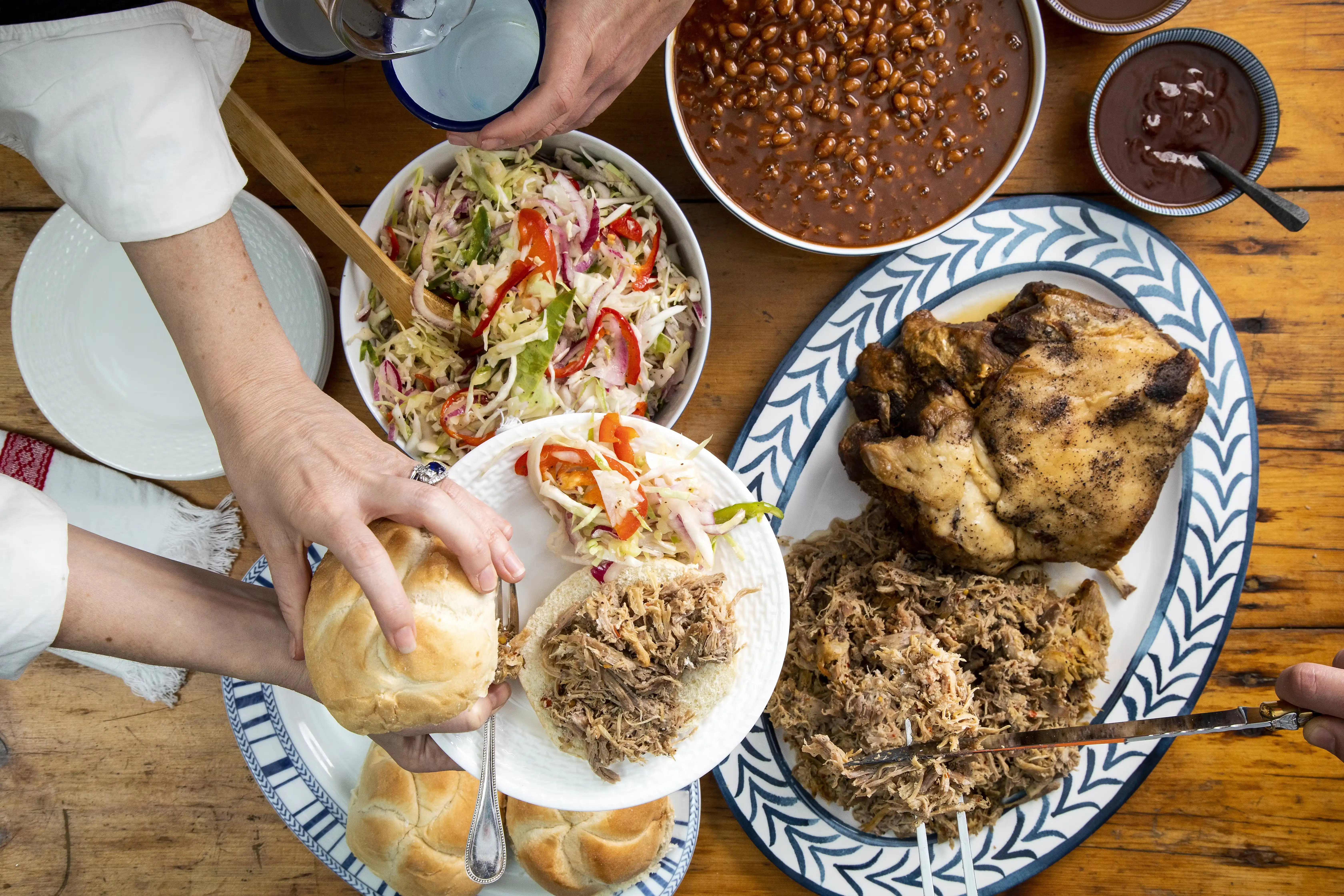 Carolina-Style Pork Barbecue Party (Serves 6-8)