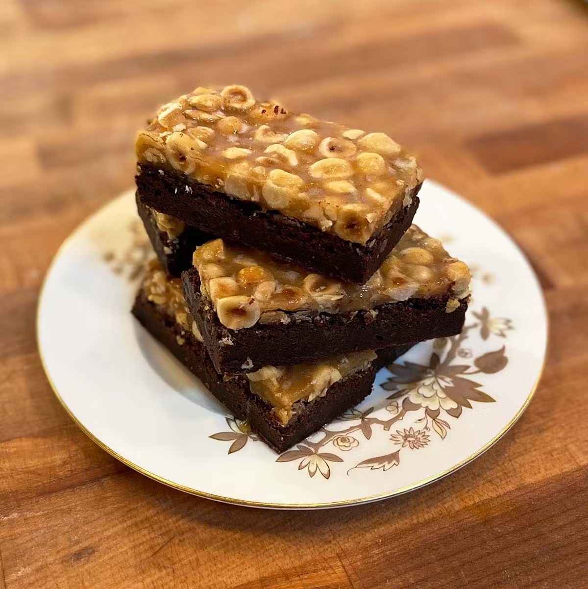 Hazelnut Caramel Brownies - 6 Pack
