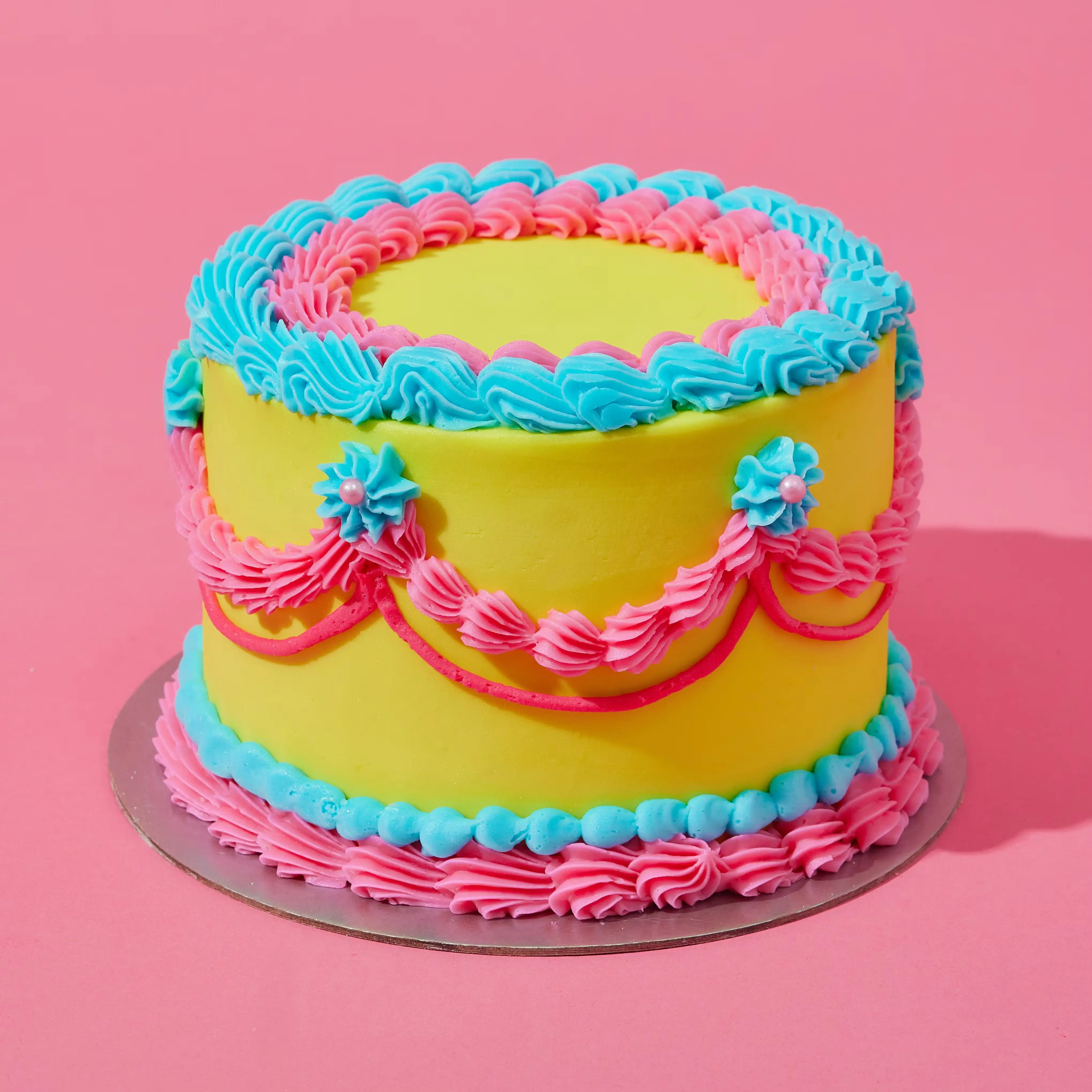 Vintage Lemon Blueberry Cake