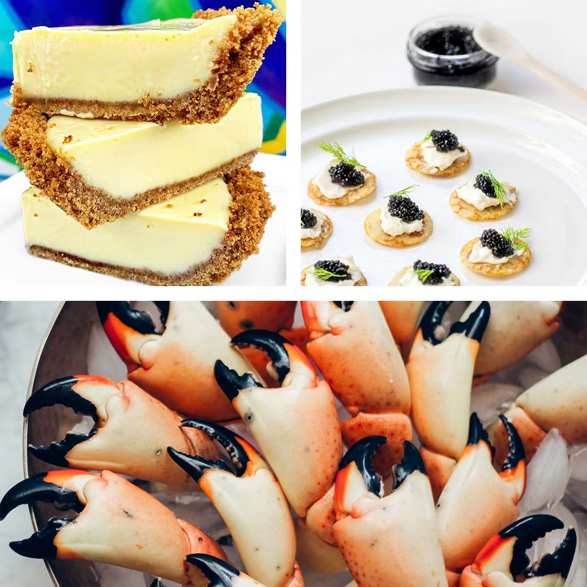 Stone Crab + Caviar + Key Lime Pie