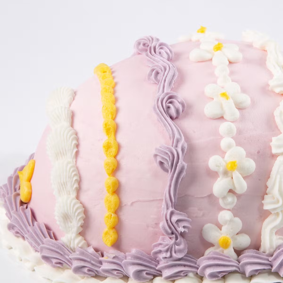 Vegan + Gluten Free Vintage Easter Egg-Shaped Cake