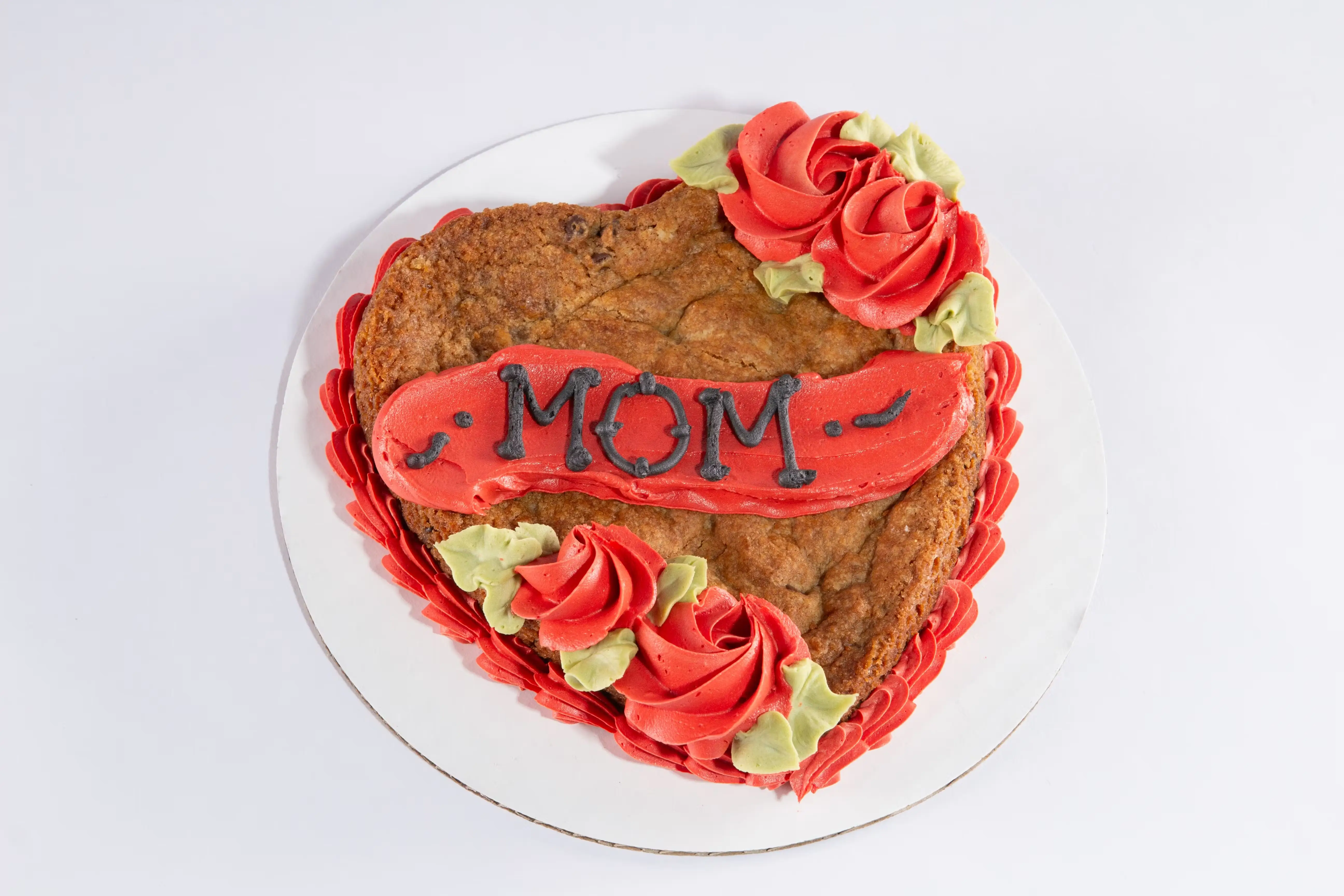 Vegan + Gluten Free Mother's Day Chocolate Chip Cookie Cake