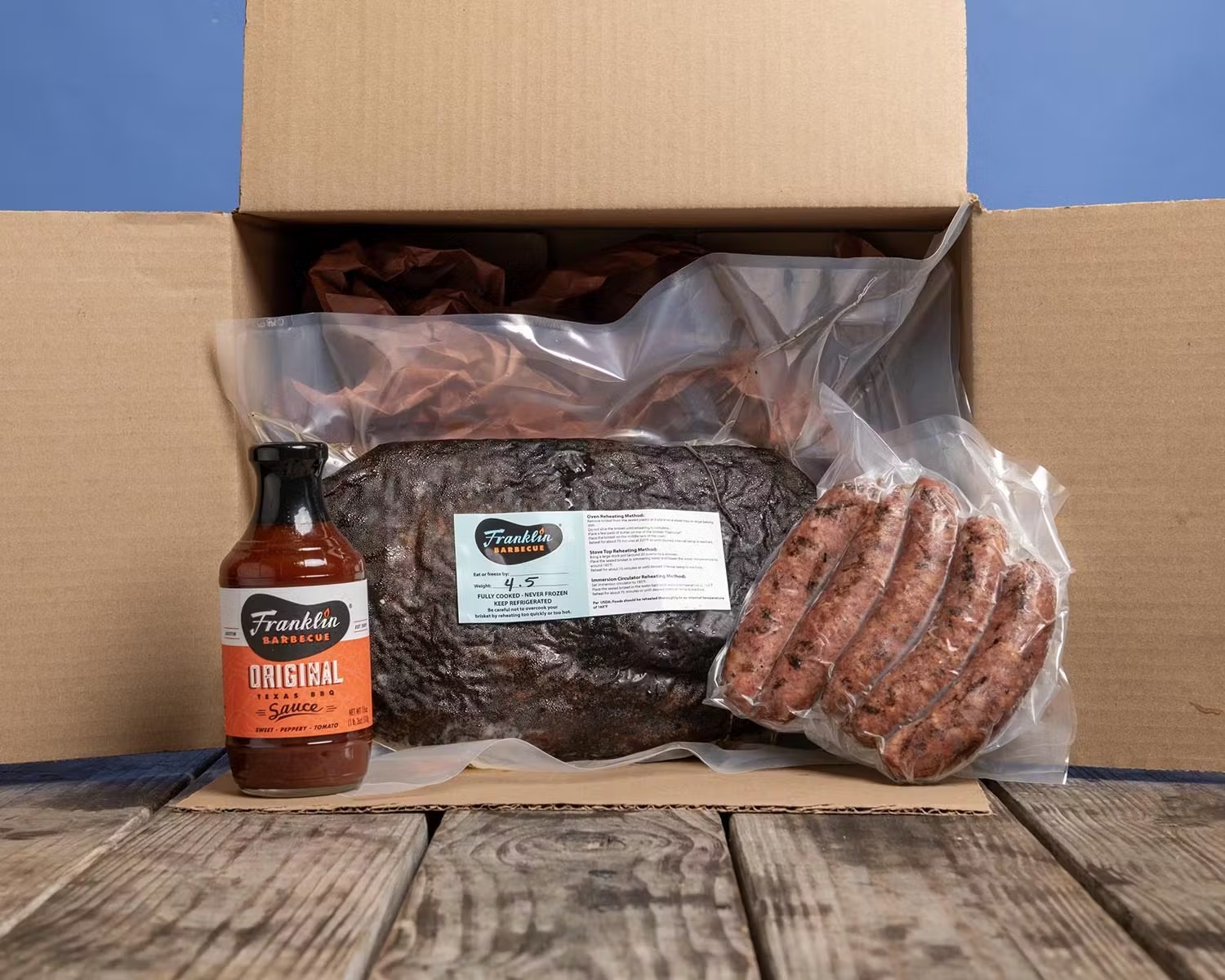 Whole Brisket + Sausage + Texas BBQ Sauce