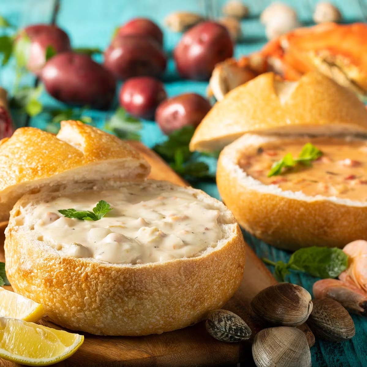 Sourdough Bread Bowl & Chowder Kit for 4