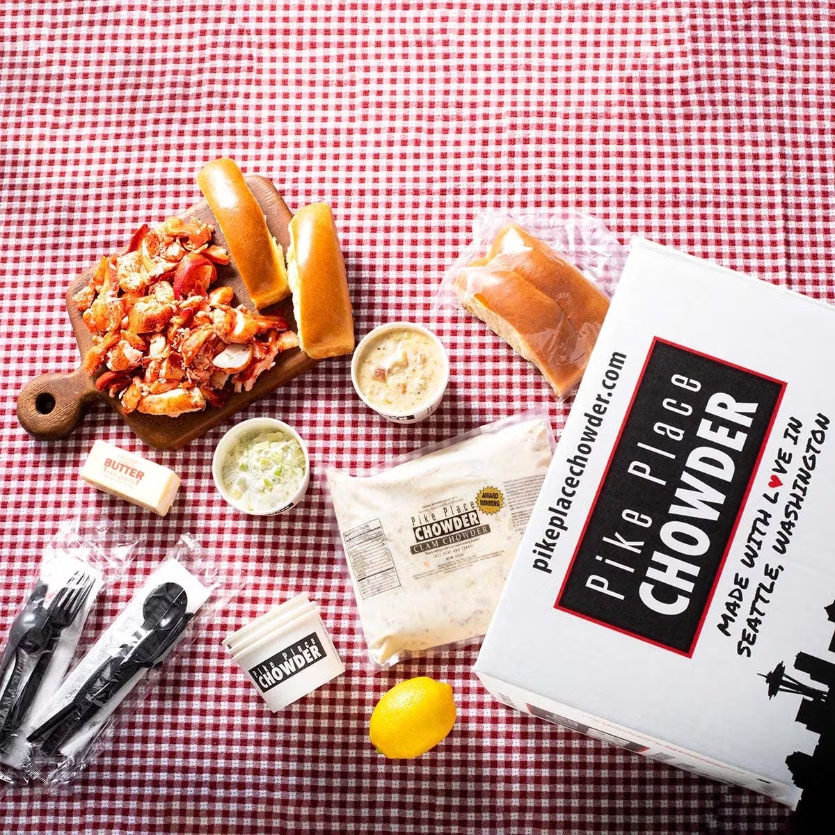 Lobster Roll Kit + FREE Chowder for 6 or 8