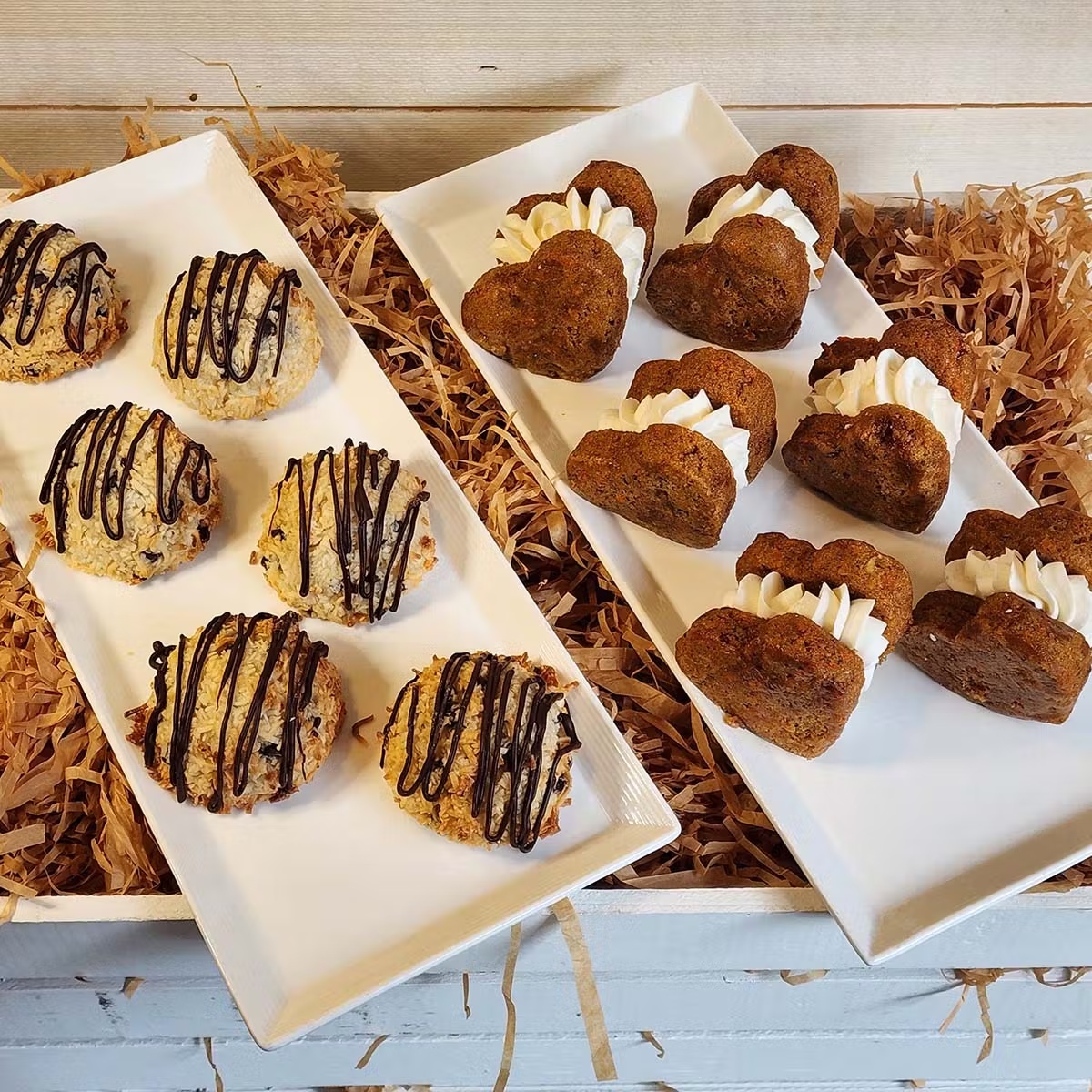 Vegan + Gluten-Free Easter Carrot Cake Whoopie Pies + Macaroons Combo - 12 Pack