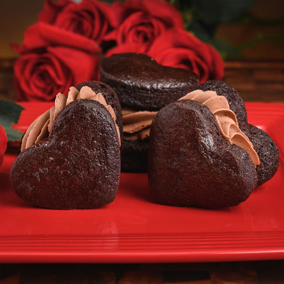 Gluten-Free & Vegan Valentine's Day Double Chocolate Whoopie Pie - 12 Pack