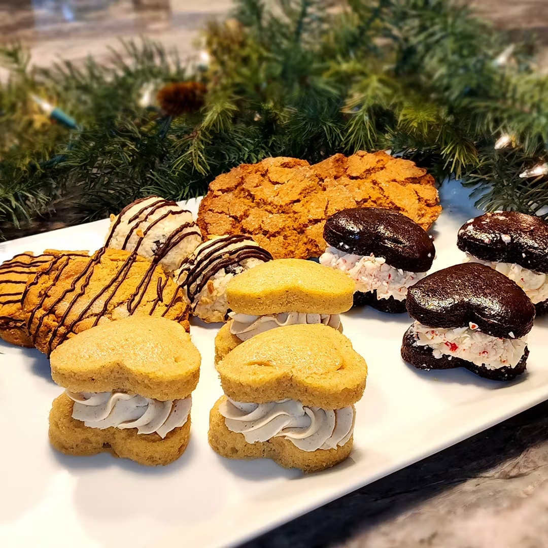 Vegan Holiday Whoopie Pies + Cookie Sampler