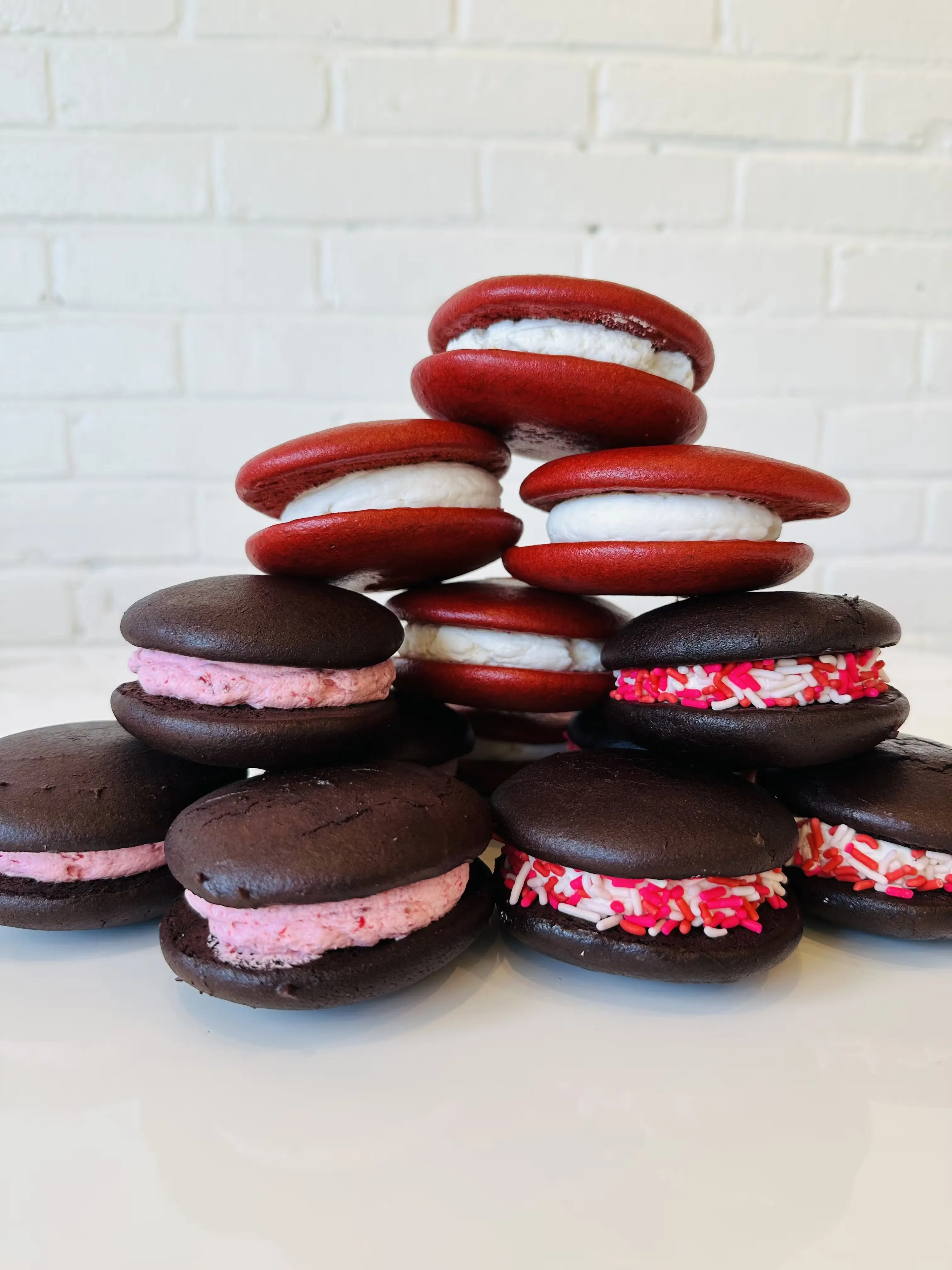 Gluten Free & Vegan Valentine's Day Whoopie Pie Trio