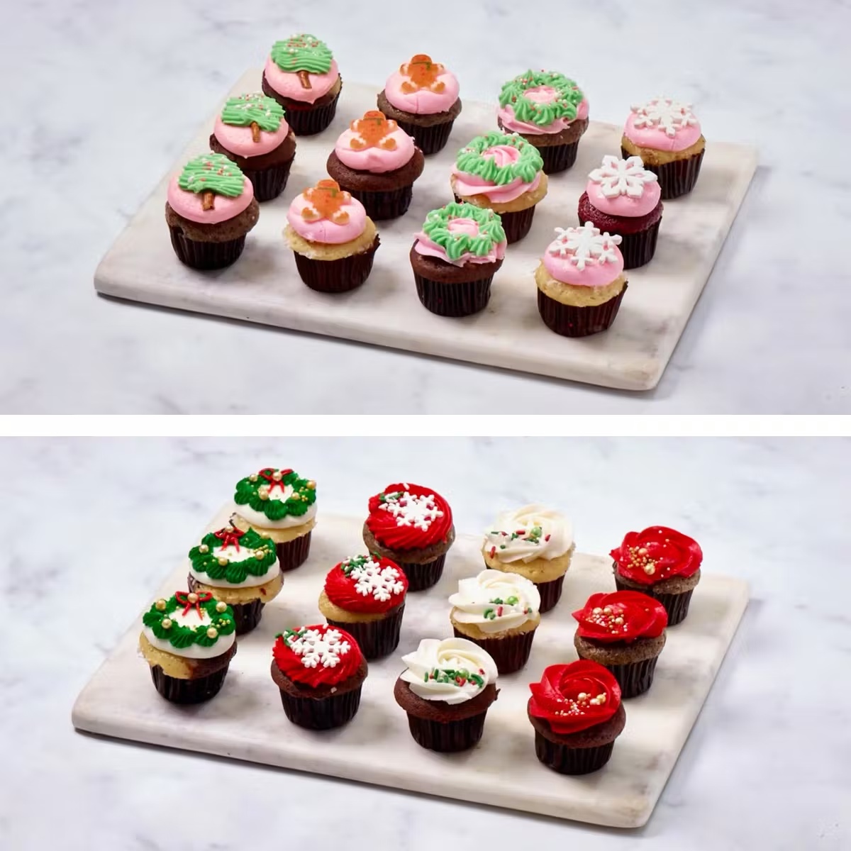 Christmas Mini Cupcakes - 1 Dozen