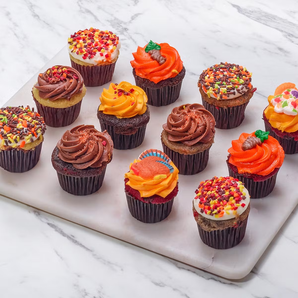 Thanksgiving Mini Cupcakes - 1 Dozen