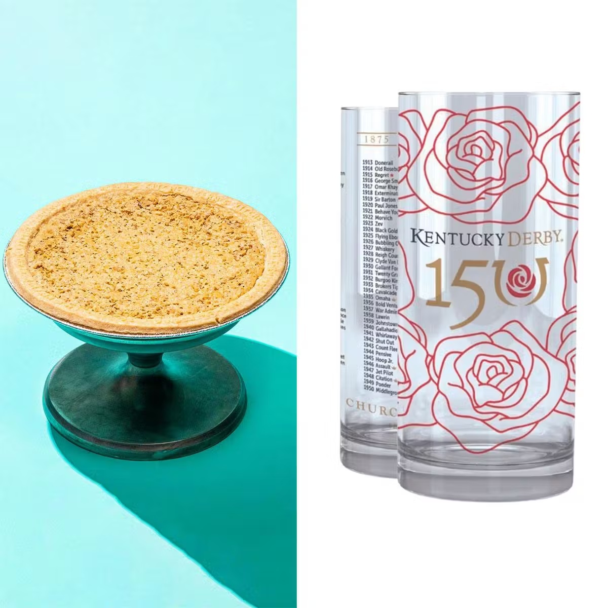 Derby Pie + Mint Julep Glasses