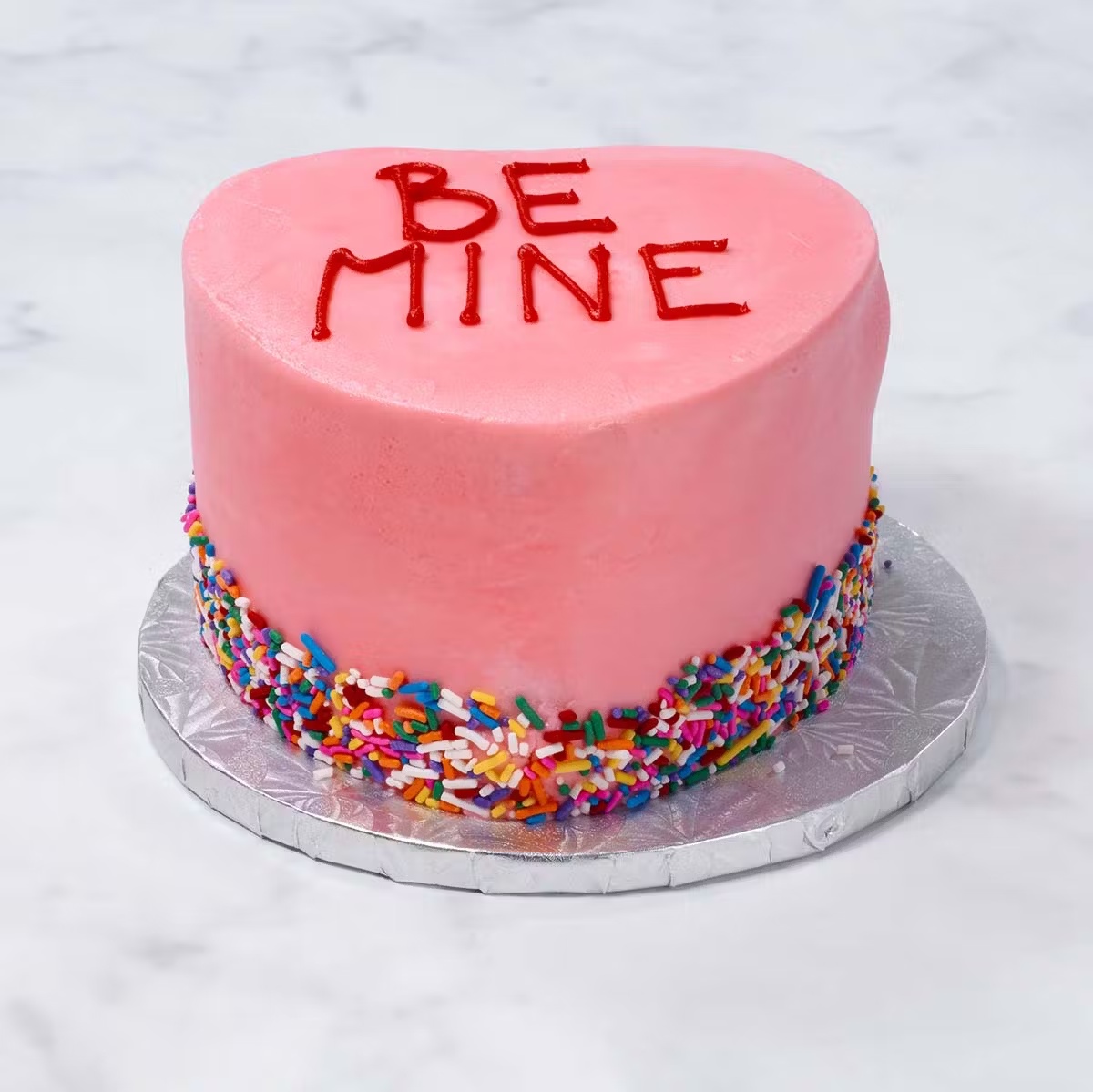 "Be Mine" Vanilla Heart Cake