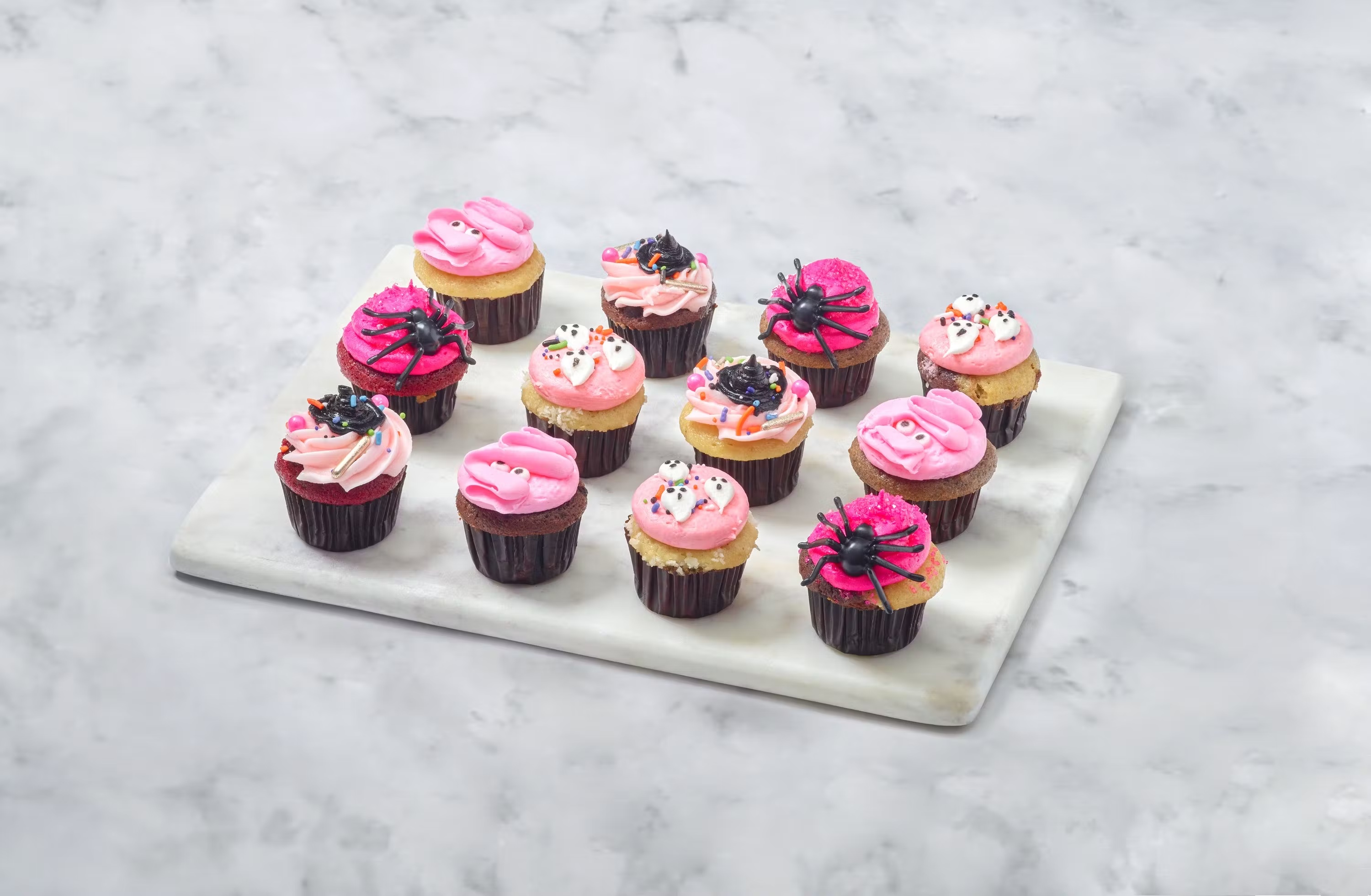 "Fa-Boo-Lous" Halloween Mini Cupcakes - 1 Dozen