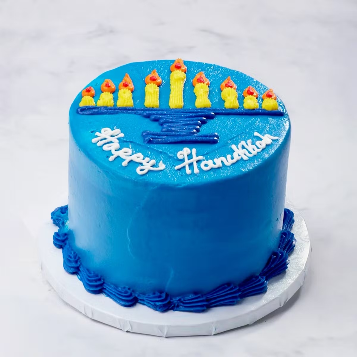 "Menorah Magic" Hanukkah Light Cake