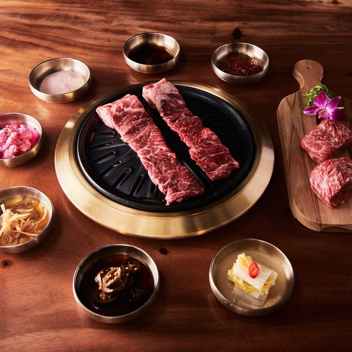 Korean BBQ Beef Galbi Kit For 6-8 (Marinated)
