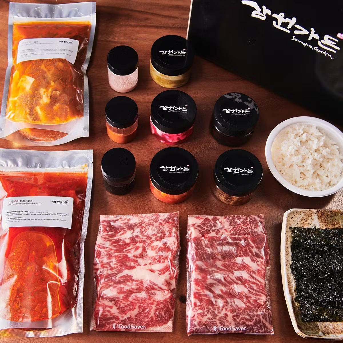 Korean BBQ Sliced Short Rib Kit For 6-8 (Unmarinated)