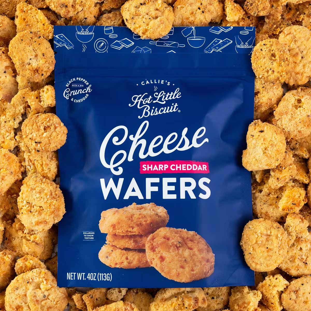 Cheddar Cheese Wafers - 2 Pack
