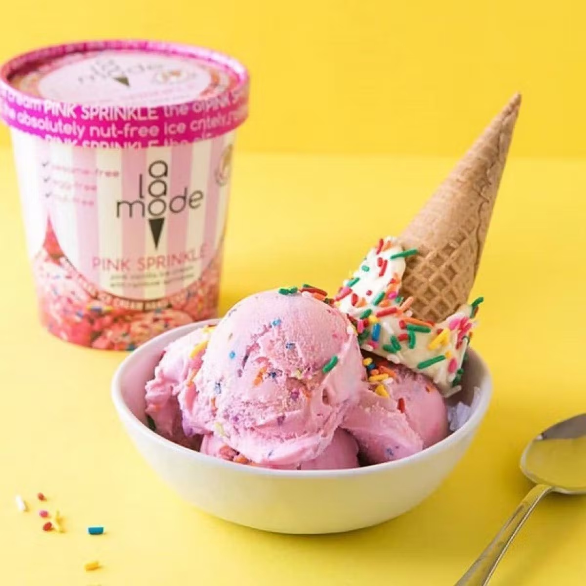 Pink SprinkleÂ® Ice Cream - 6 Pints