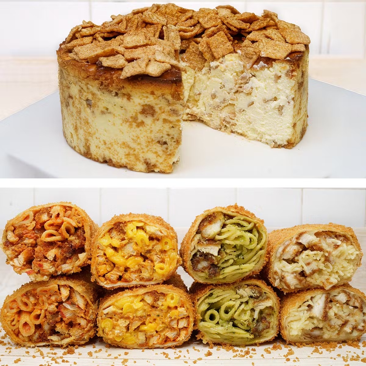 Cereal Cheesecake + 3 Deep Fried Wraps - Choose Your Own