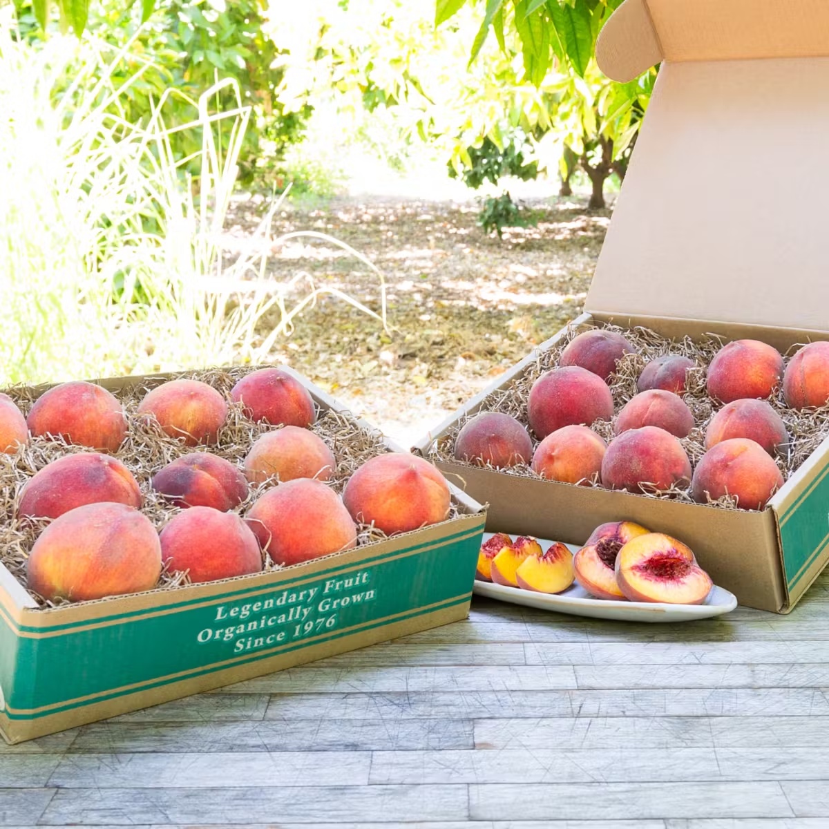 Organic Yellow Peaches