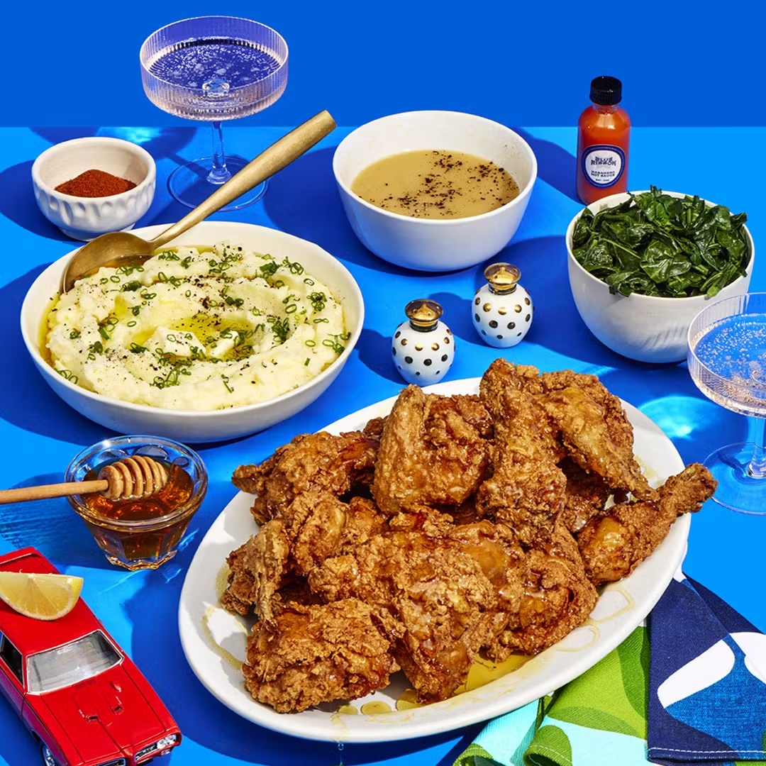 "The Holiday Coop" Complete Fried Chicken Dinner for 4