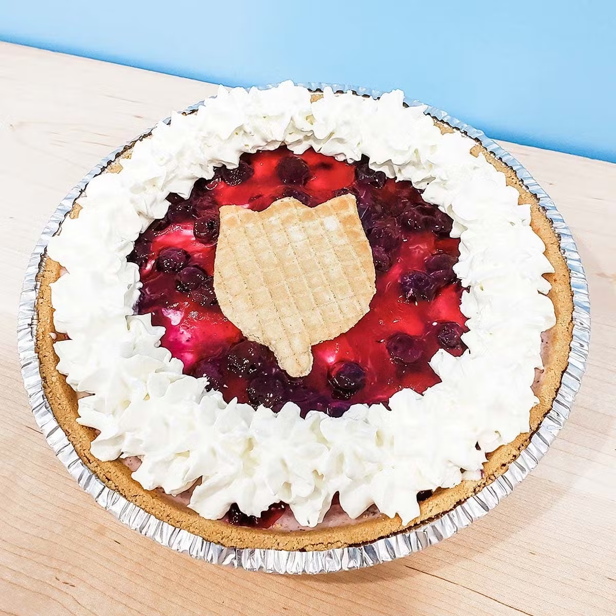 Blueberry Cheesecake Ice Cream Pie
