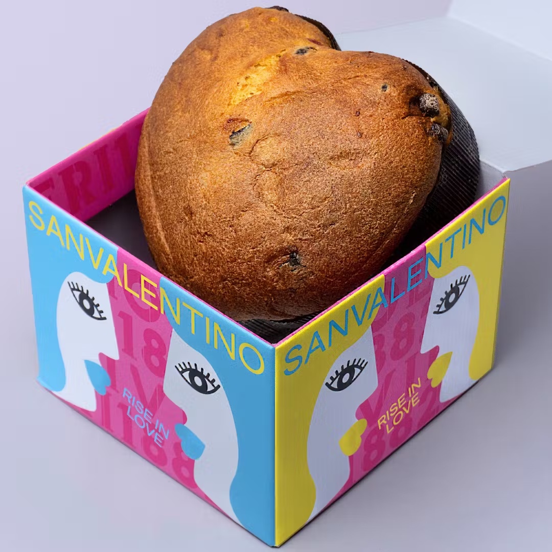 Valentine's Day Heart-Shaped Panettone