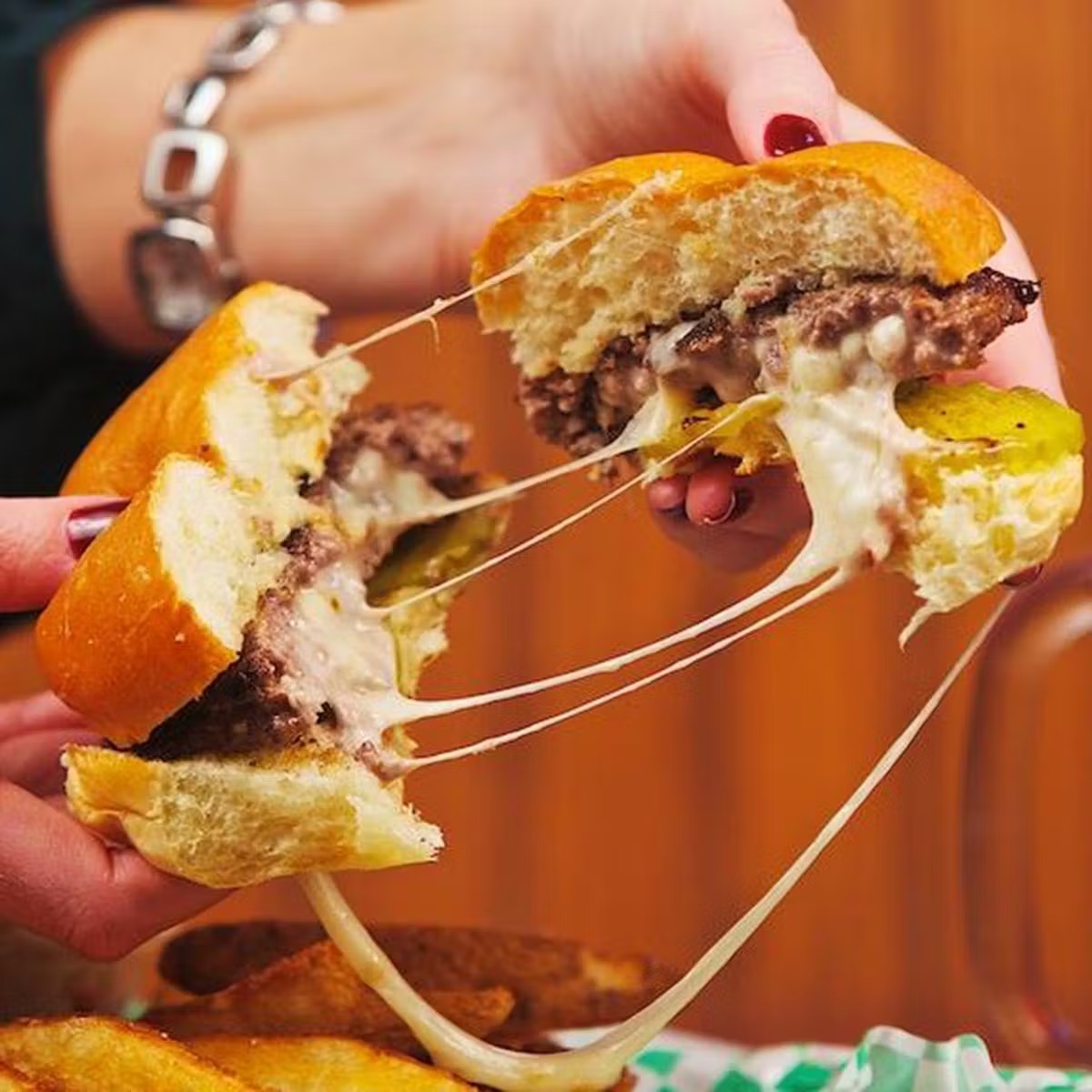 Juicy Lucy Burgers + Sweet Potato Puffs - Choose Your Own 4 Pack