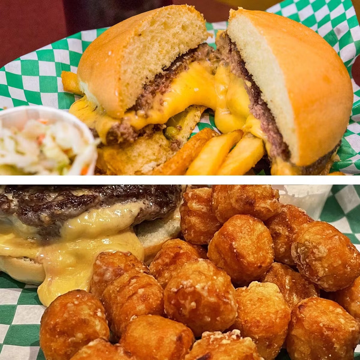 Classic Juicy Lucy Burgers + Sweet Potato Puffs - 8 Pack