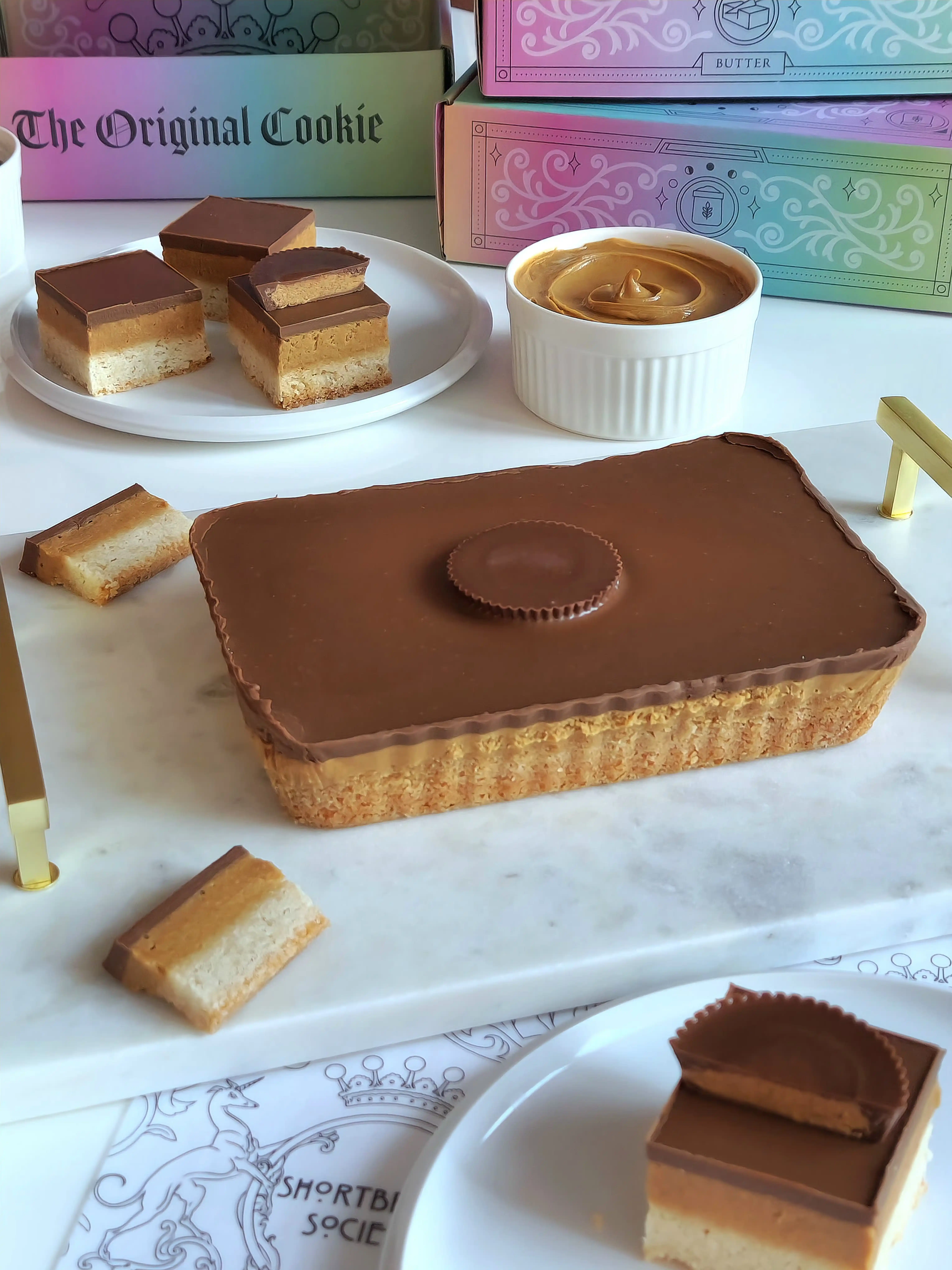 Peanut Butter Cup Shortbread Tray