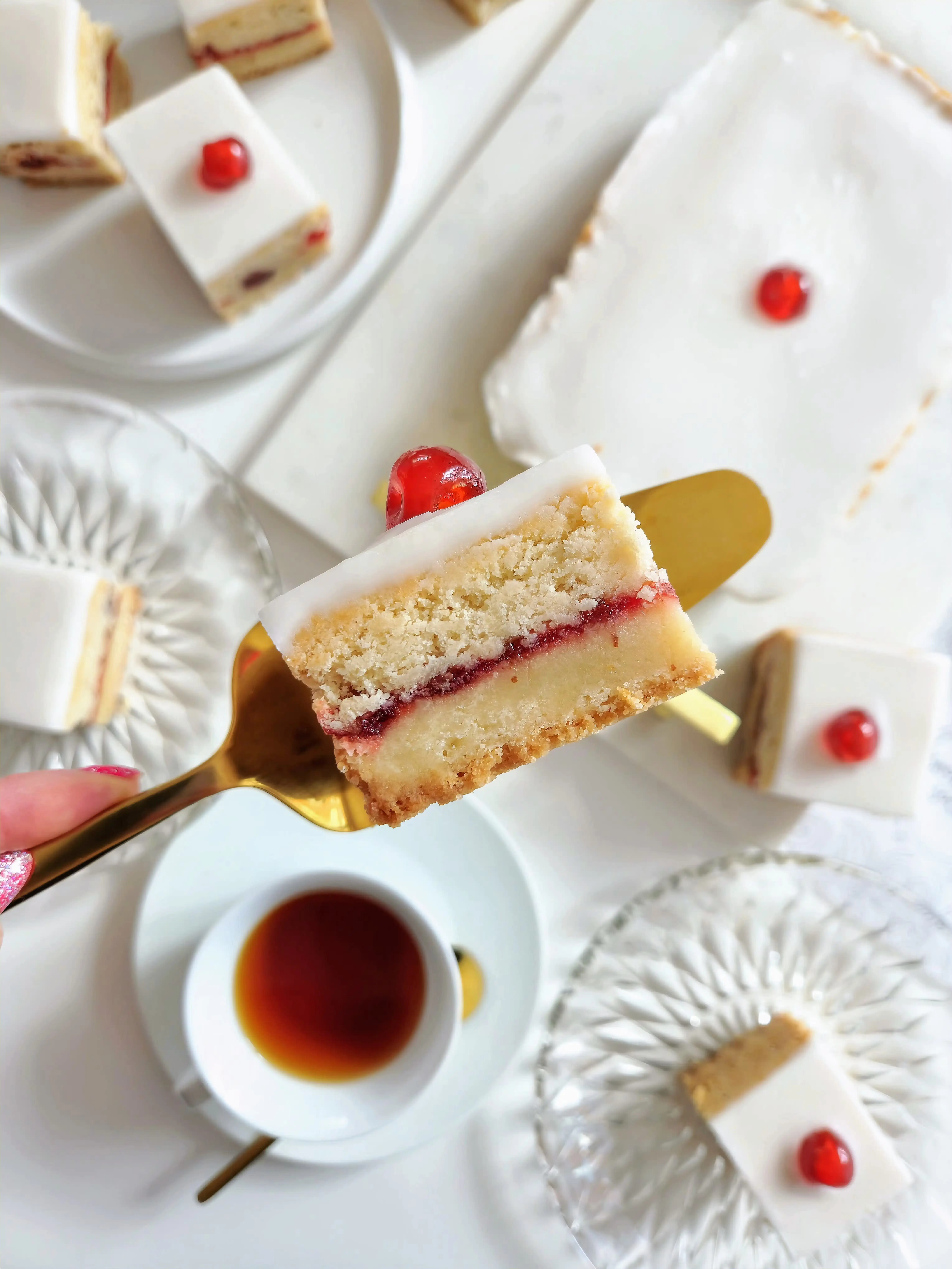 Cherry Bakewell Shortbread Tray