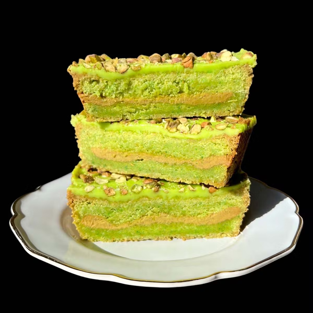 Pistachio Bakewell Shortbread Tray