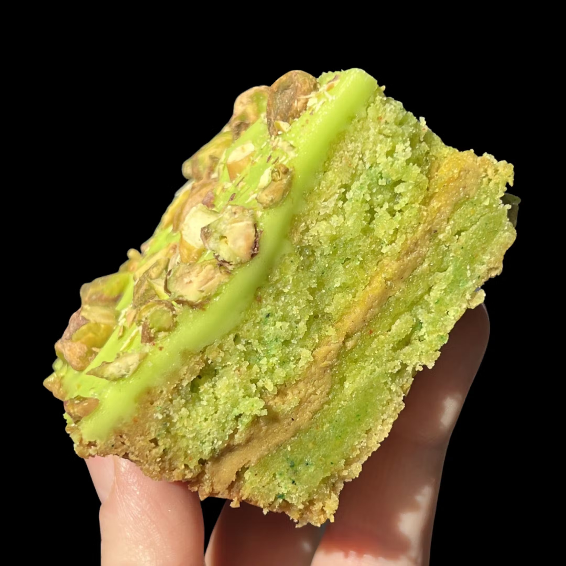 Pistachio Bakewell Shortbread Tray