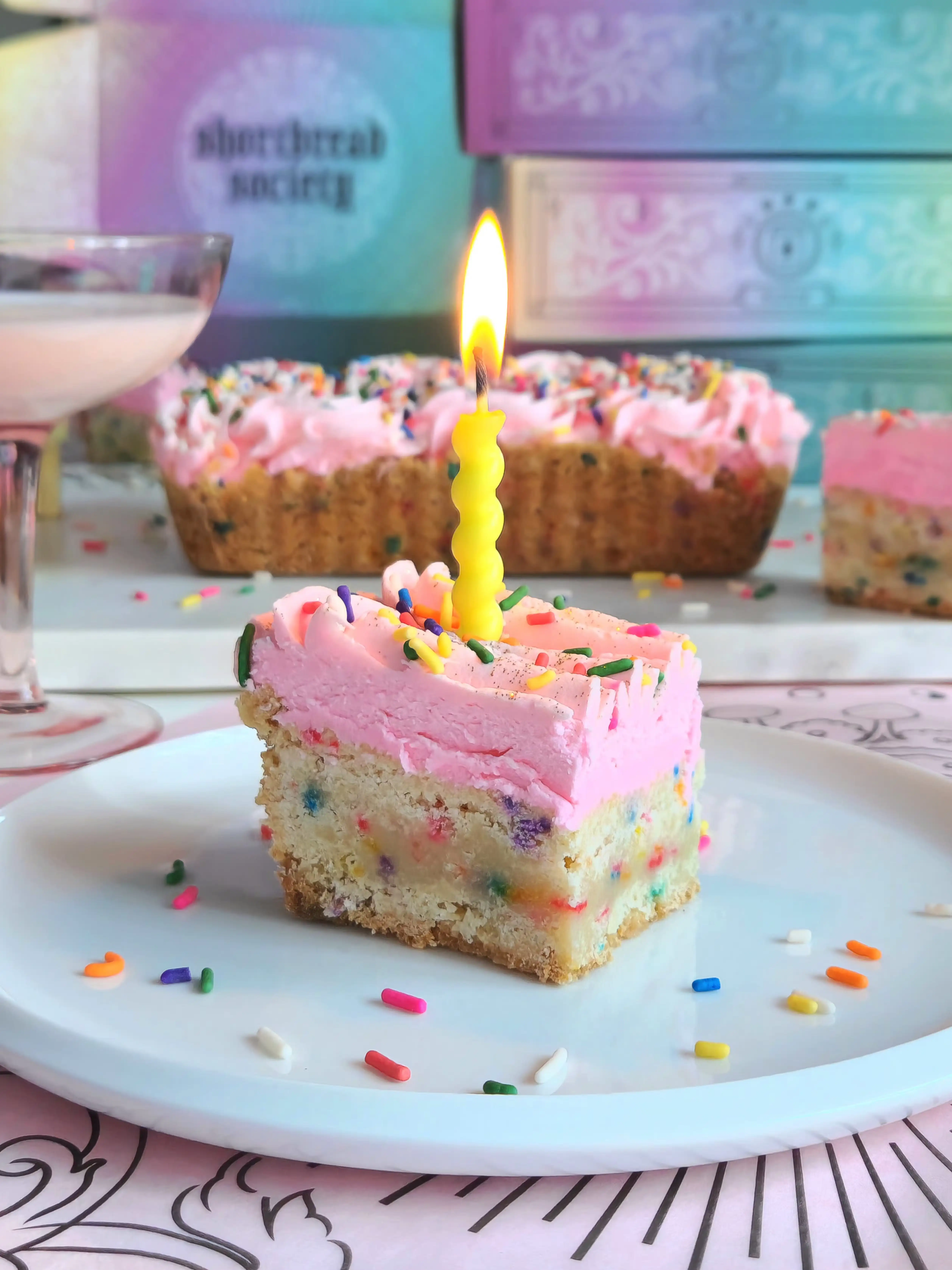Birthday Baby Buttercream Shortbread Tray