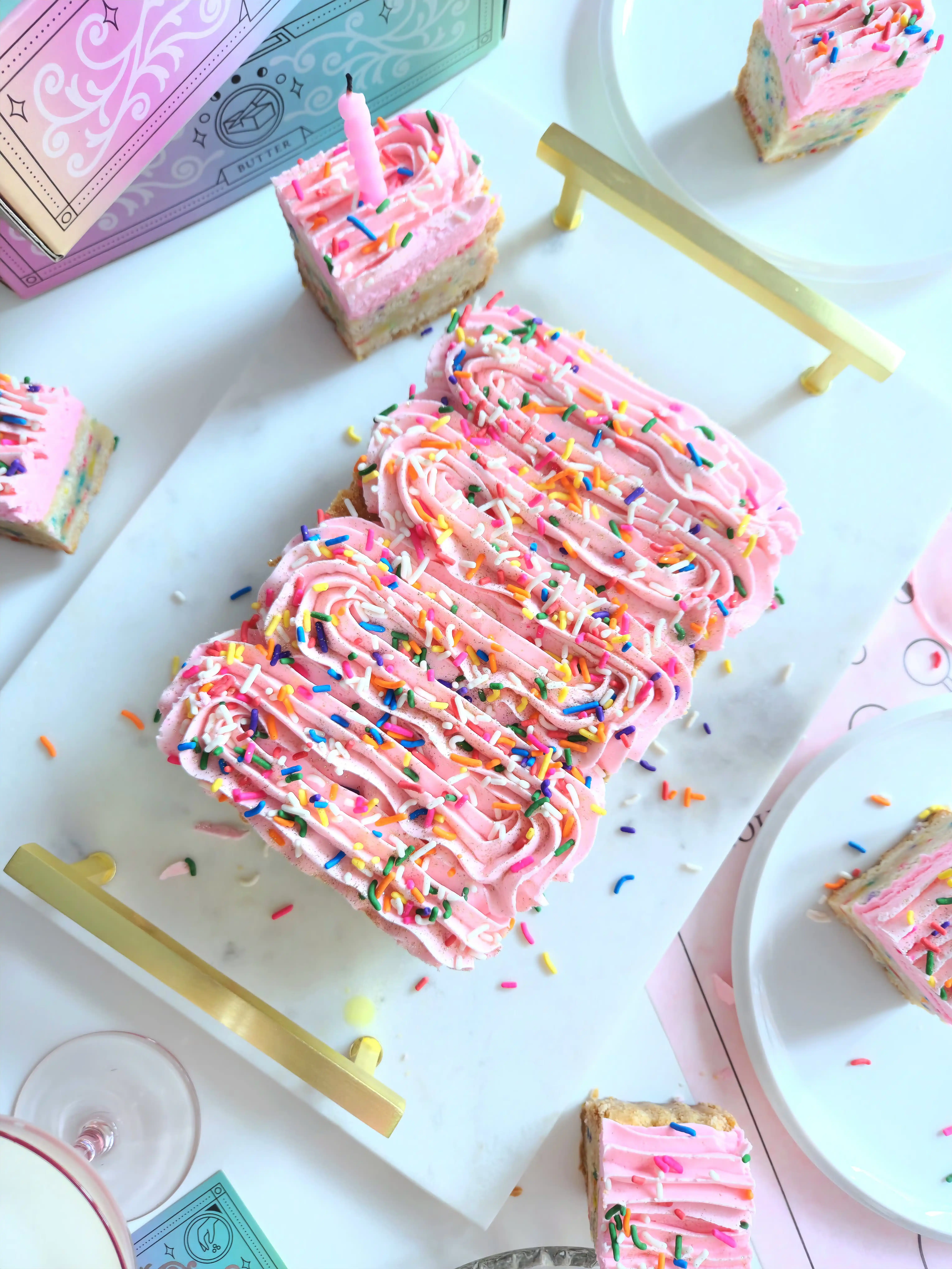 Birthday Baby Buttercream Shortbread Tray