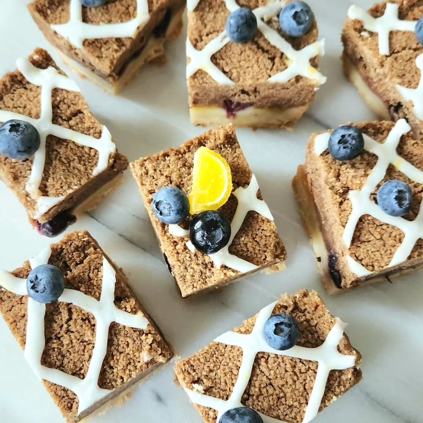 Blueberry Lemon Pie Spice Shortbread Tray