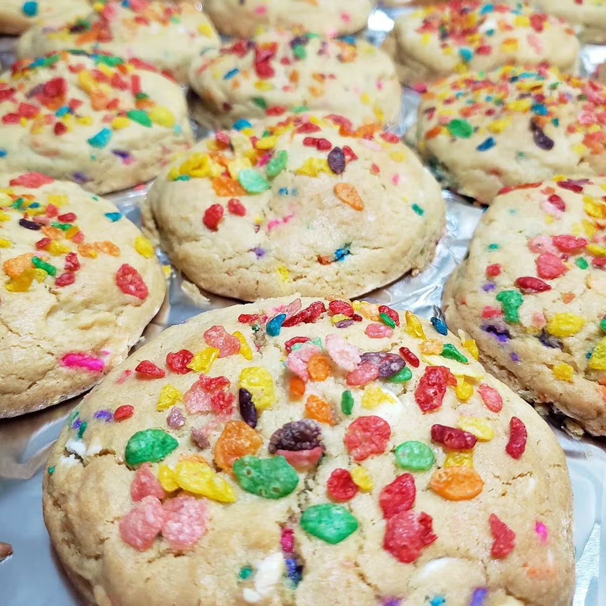 Fruity Pebbles Cheesecake Stuffed Cookie - 6 Pack