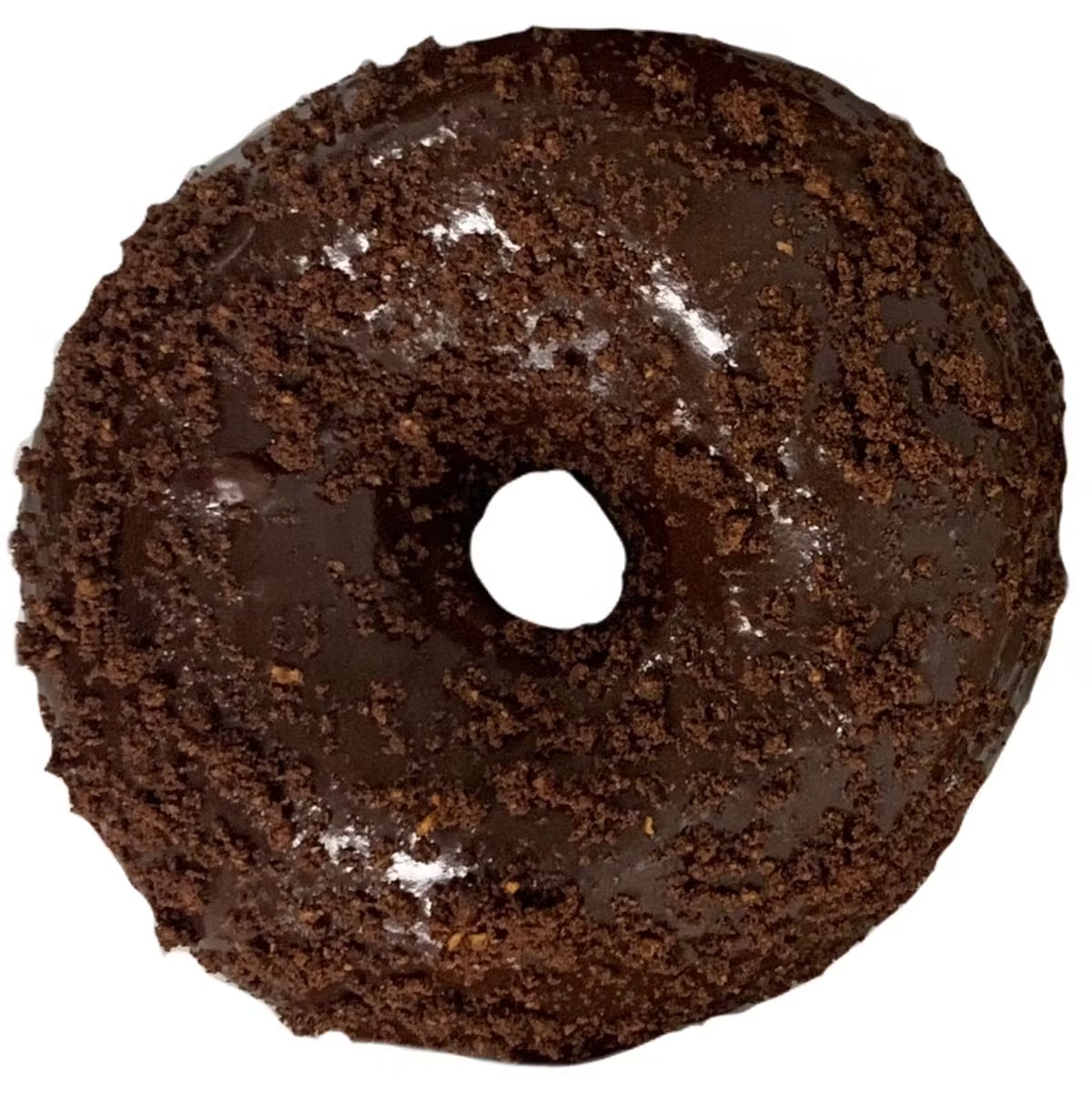 Chocolate Glazed Doughnuts with Chocolate Crumbs - 6 Pack