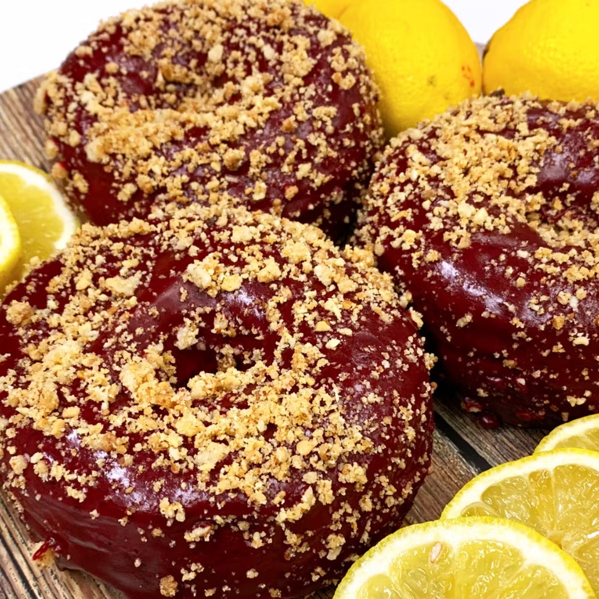 Blueberry Lemon Doughnuts with Oat Crumble - 6 Pack