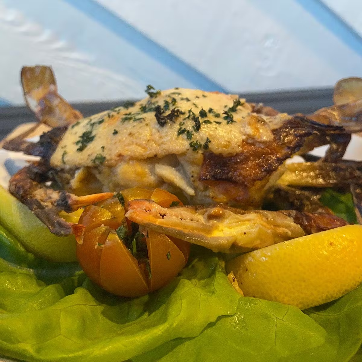 Stuffed Soft Shell Crabs