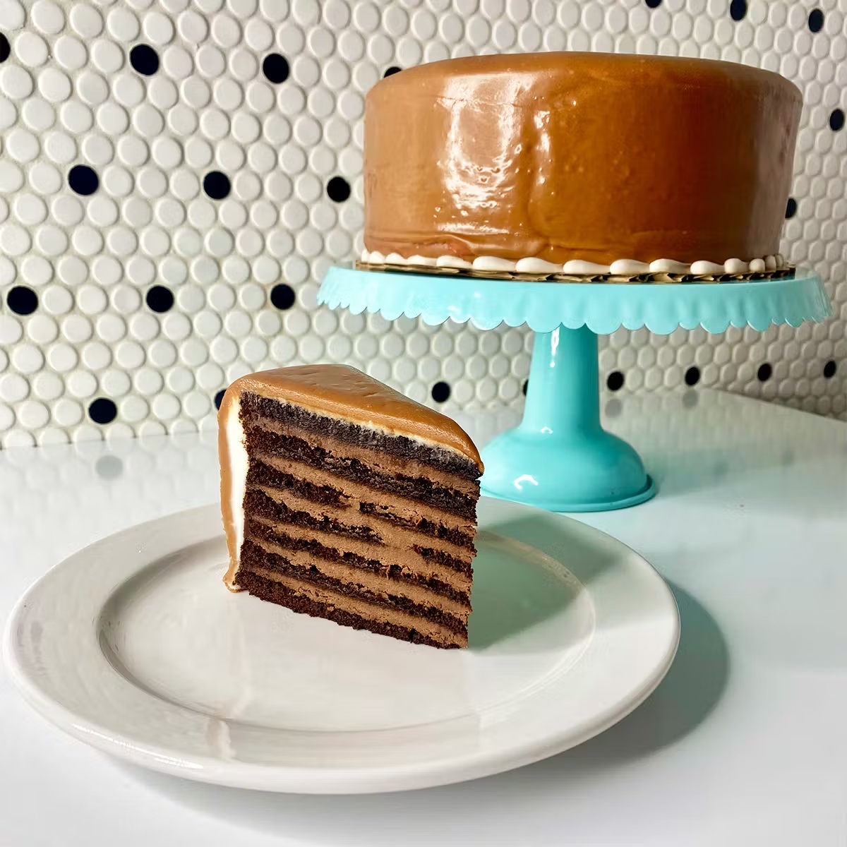 Triple Chocolate Doberge Cake