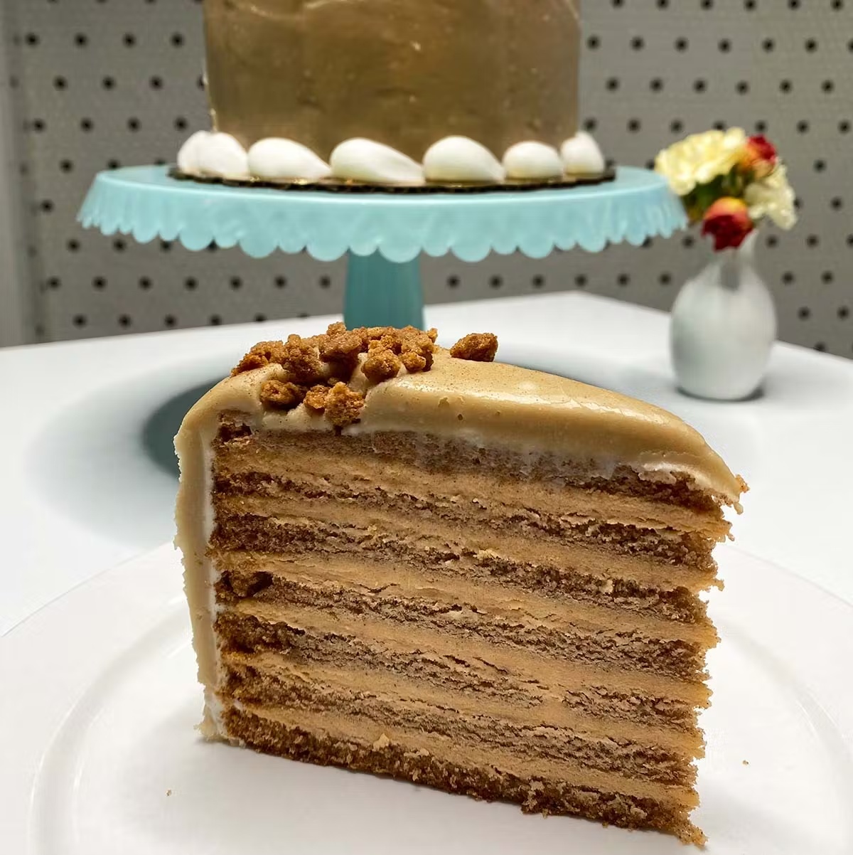 Sweet Potato Spiced Latte Doberge Cake